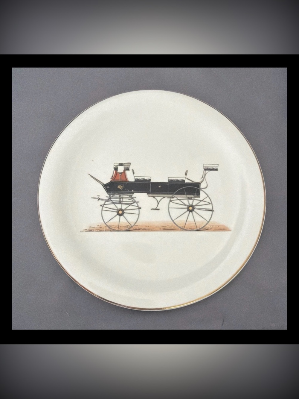 Vintage Lady Wendye Stagecoach Break 6.5” Plate - Made in California